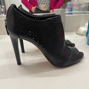 Prada Peep Toe Booties - Size 38